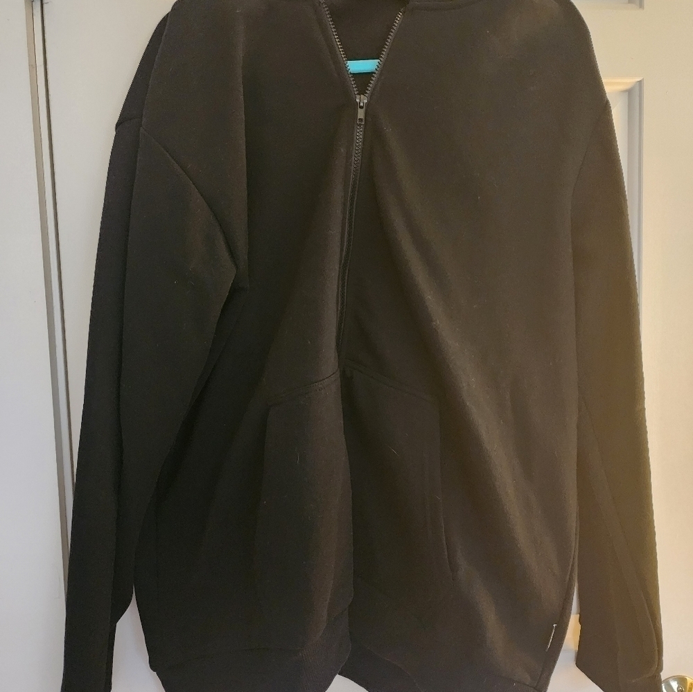 Only&Sons full zip  hooded black sweatshirt XXL